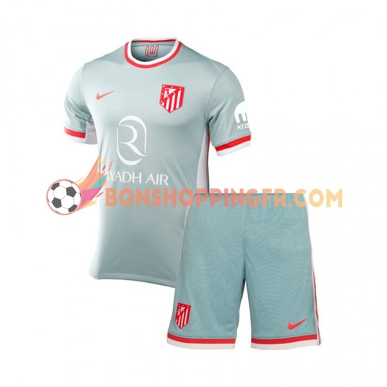 Maillot Extérieur Atlético Madrid 2024-2025 Manches Courtes Jeune Enfant(+shorts)