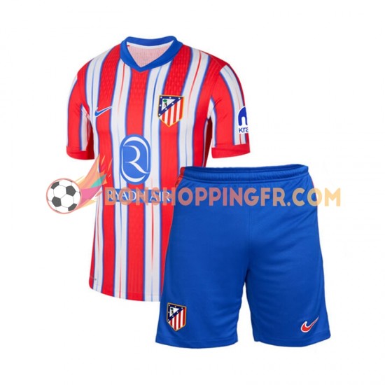 Maillot Domicile Atlético Madrid 2024-2025 Manches Courtes Jeune Enfant(+shorts)