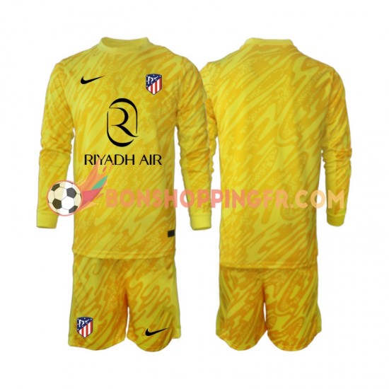 Maillot 3ème Atlético Madrid Gardien 2024-2025 Manches Longues Jeune Enfant(+shorts)