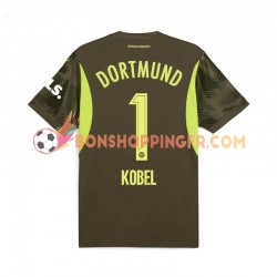 Maillot Extérieur Borussia Dortmund Gardien Gregor Kobel 1 2024-2025 Manches Courtes Homme