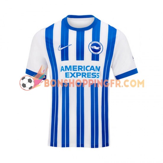 Maillot Domicile Brighton Hove Albion 2024-2025 Manches Courtes Homme