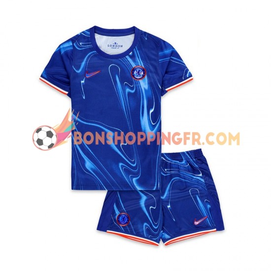 Maillot Domicile Chelsea 2024-2025 Manches Courtes Jeune Enfant(+shorts)