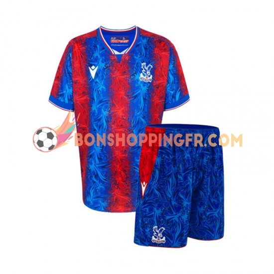 Maillot Domicile Crystal Palace 2024-2025 Manches Courtes Jeune Enfant(+shorts)