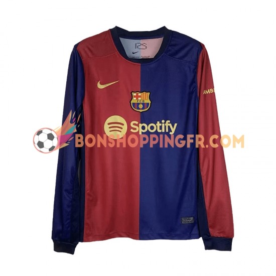 Maillot Domicile FC Barcelone 2024-2025 Manches Longues Homme