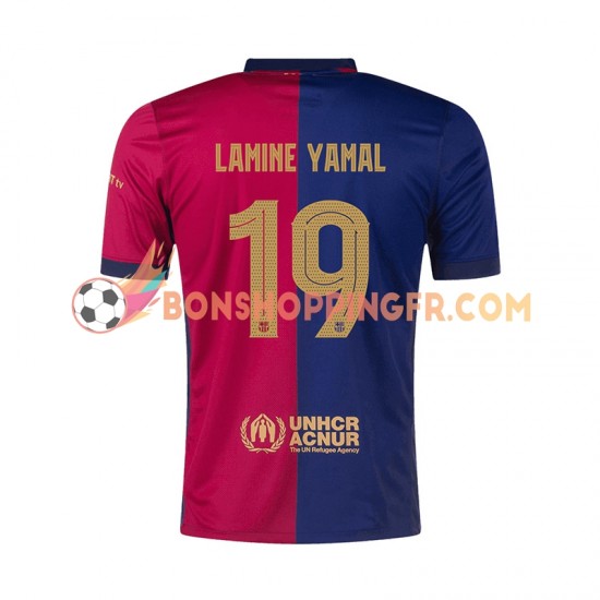 Maillot Domicile FC Barcelone UCL Font Lamine Yamal 19 2024-2025 Manches Courtes Homme