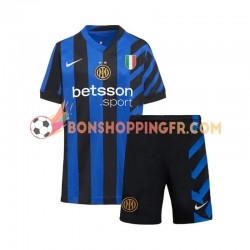 Maillot Domicile Inter Milan 2024-2025 Manches Courtes Jeune Enfant(+shorts)