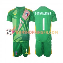 Maillot Extérieur Italie Gardien Donnarumma 1 Euro 2024 Manches Courtes Jeune Enfant(+shorts)