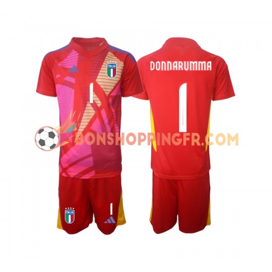 Maillot 3ème Italie Gardien Donnarumma 1 Euro 2024 Manches Courtes Jeune Enfant(+shorts)