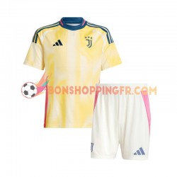 Maillot Extérieur Juventus 2024-2025 Manches Courtes Jeune Enfant(+shorts)