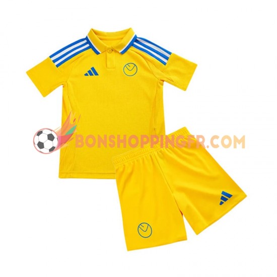 Maillot Extérieur Leeds United 2024-2025 Manches Courtes Jeune Enfant(+shorts)