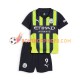 Maillot Extérieur Manchester City Haaland 9 2024-2025 Manches Courtes Jeune Enfant(+shorts)