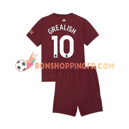 Maillot 3ème Manchester City Jack Grealish 10 2024-2025 Manches Courtes Jeune Enfant(+shorts)