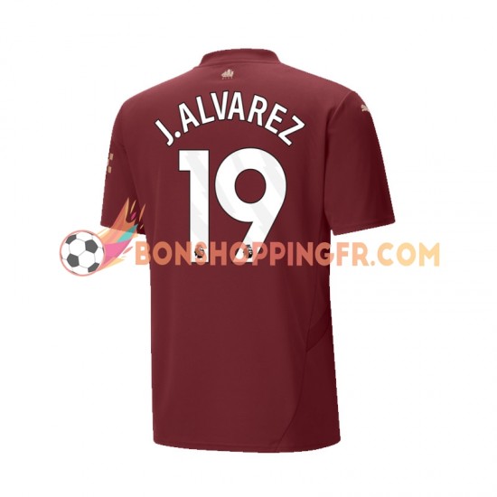 Maillot 3ème Manchester City Julian Alvarez 19 2024-2025 Manches Courtes Homme