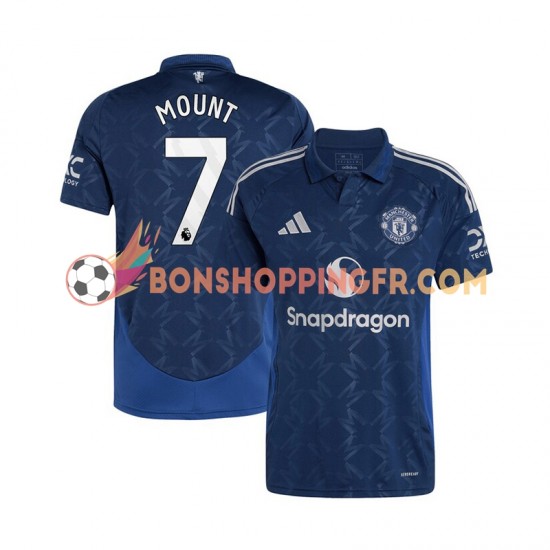 Maillot Extérieur Manchester United Mason Mount 7 2024-2025 Manches Courtes Homme