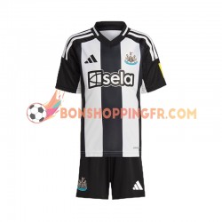 Maillot Domicile Newcastle United 2024-2025 Noir Manches Courtes Jeune Enfant(+shorts)