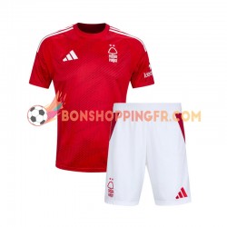 Maillot Domicile Nottingham Forest 2024-2025 Manches Courtes Jeune Enfant(+shorts)