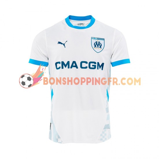 Maillot Domicile Olympique de Marseille 2024-2025 Manches Courtes Homme