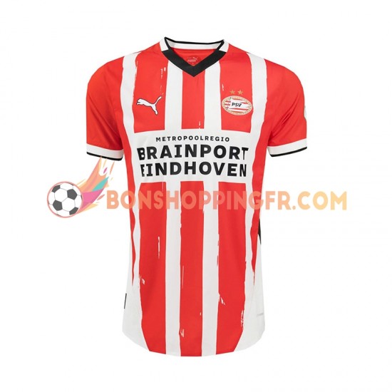 Maillot Domicile PSV Eindhoven 2024-2025 Manches Courtes Homme