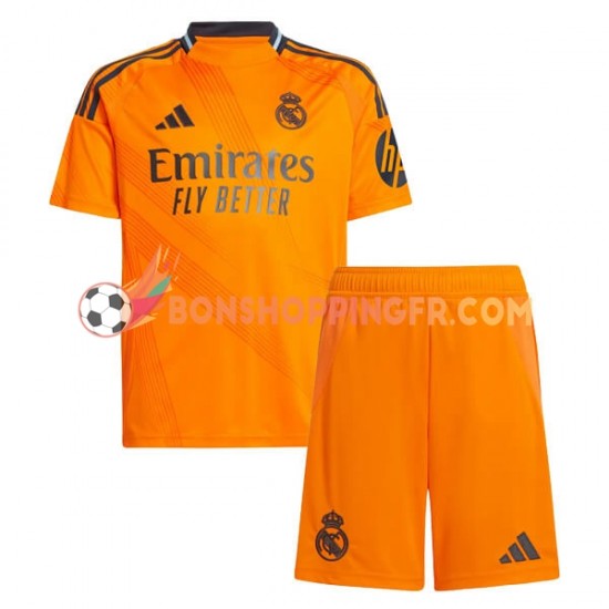 Maillot Extérieur Real Madrid 2024-2025 Manches Courtes Jeune Enfant(+shorts)