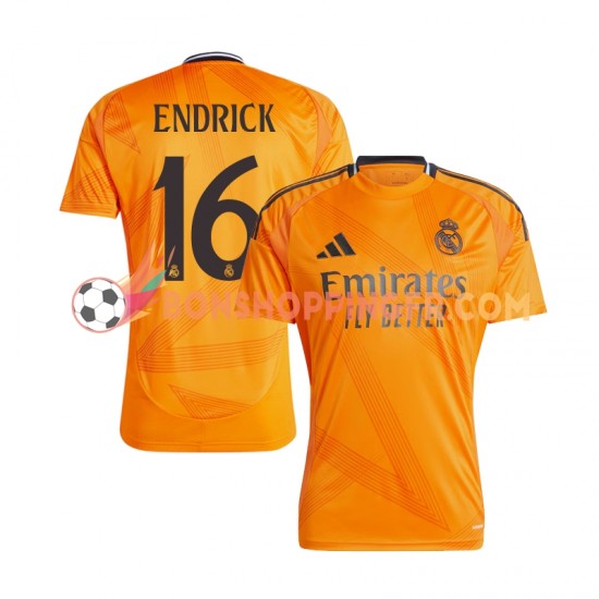 Maillot Extérieur Real Madrid ENDRICK 16 2024-2025 Manches Courtes Homme