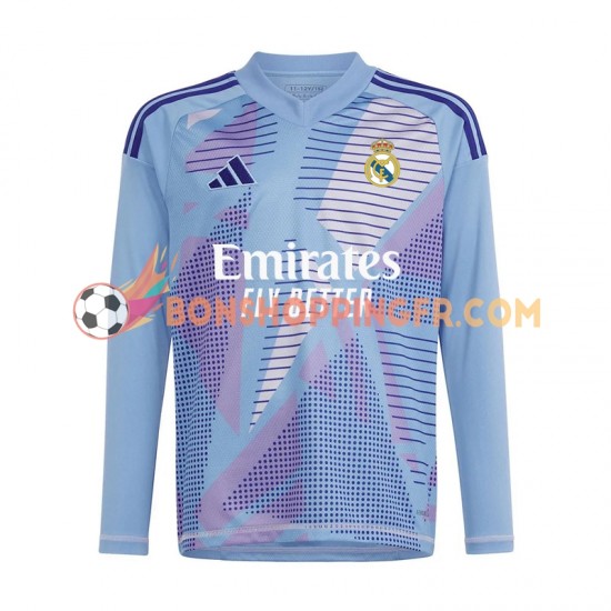 Maillot Domicile Real Madrid Gardien 2024-2025 Bleu Manches Longues Homme