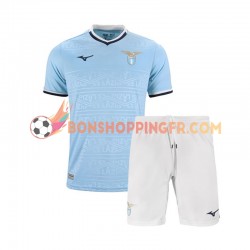 Maillot Domicile SS Lazio 2024-2025 Manches Courtes Jeune Enfant(+shorts)