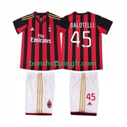 Maillot Rétro Domicile AC Milan BALOTELL 45 2013 2014 Manches Courtes Jeune Enfant(+shorts)