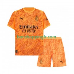 Maillot 3ème AC Milan Gardien 2025-2026 Manches Courtes Jeune Enfant(+shorts)