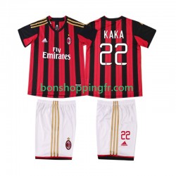 Maillot Rétro Domicile AC Milan KAKA 22 2013 2014 Manches Courtes Jeune Enfant(+shorts)