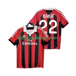 Maillot Rétro Domicile AC Milan KAKA 22 2012 2013 Manches Courtes Homme