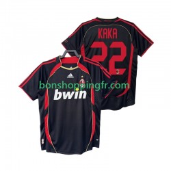 Maillot Rétro 3ème AC Milan KAKA 22 2006 2007 Manches Courtes Homme