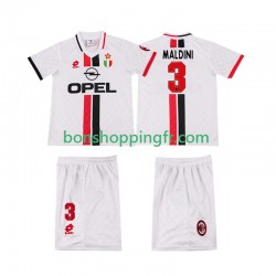 Maillot Rétro Extérieur AC Milan MALDINI 3 1996 1997 Manches Courtes Jeune Enfant(+shorts)