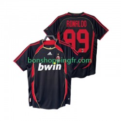 Maillot Rétro 3ème AC Milan RONALDO 99 2006 2007 Manches Courtes Homme