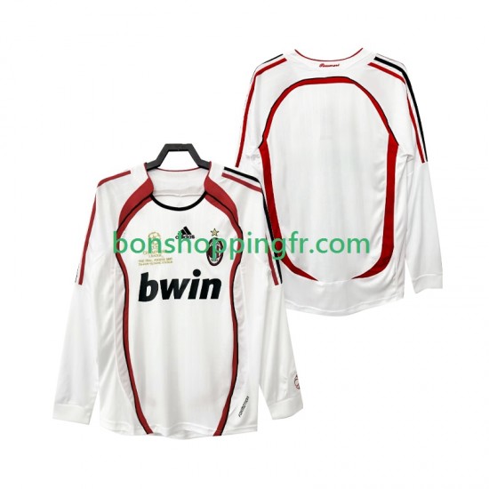 Maillot Rétro Extérieur AC Milan 2006 2007 Manches Longues Homme Maillot Rétro Extérieur AC Milan 2006 2007 Manches Longues Homme