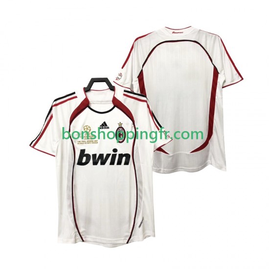 Maillot Rétro Extérieur AC Milan 2006 2007 Manches Courtes Homme