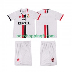 Maillot Rétro Extérieur AC Milan 1996 1997 Manches Courtes Jeune Enfant(+shorts)