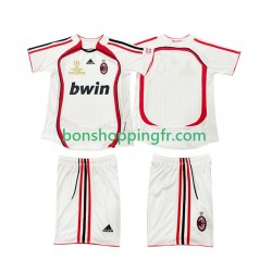 Maillot Rétro Extérieur AC Milan 2006 2007 Manches Courtes Jeune Enfant(+shorts)