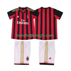 Maillot Rétro Domicile AC Milan 2013 2014 Manches Courtes Jeune Enfant(+shorts)