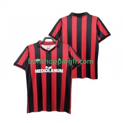 Maillot Rétro Domicile AC Milan 1990 1991 Manches Courtes Homme