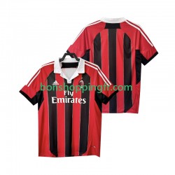 Maillot Rétro Domicile AC Milan 2012 2013 Manches Courtes Homme