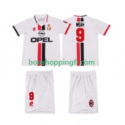 Maillot Rétro Extérieur AC Milan WEAH 8 1996 1997 Manches Courtes Jeune Enfant(+shorts)
