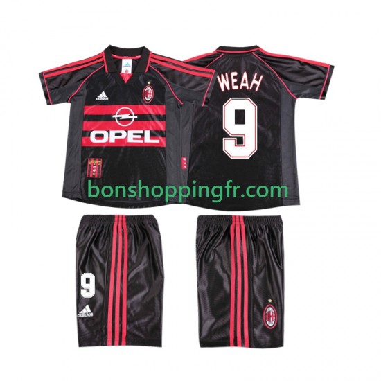 Maillot Rétro 3ème AC Milan WEAH 9 1998 1999 Manches Courtes Jeune Enfant(+shorts) Maillot Rétro 3ème AC Milan WEAH 9 1998 1999 Manches Courtes Jeune Enfant(+shorts)