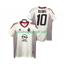 Maillot Rétro Extérieur AC Milan rui costa 10 2004 2005 Manches Courtes Homme