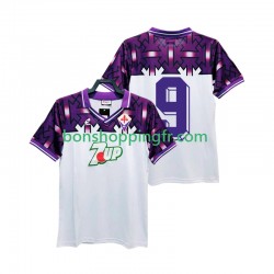 Maillot Rétro Extérieur Fiorentina 9 1992 1993 Manches Courtes Homme