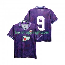 Maillot Rétro Domicile Fiorentina 9 1992 1993 Manches Courtes Homme