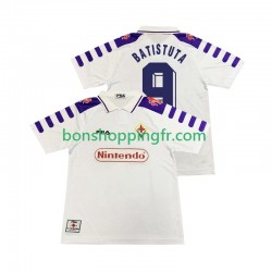 Maillot Rétro Extérieur Fiorentina BASTUTA 9 1998 1999 Manches Courtes Homme