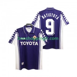 Maillot Rétro Domicile Fiorentina BASTUTA 9 1999 2000 Manches Courtes Homme