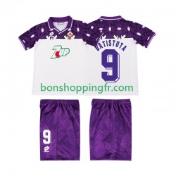 Maillot Rétro Extérieur Fiorentina BATISTUTA 9 1992 1993 Manches Courtes Jeune Enfant(+shorts)