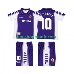 Maillot Rétro Domicile Fiorentina RUI COSTA 10 1999 2000 Manches Courtes Jeune Enfant(+shorts)