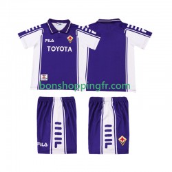 Maillot Rétro Domicile Fiorentina 1999 2000 Manches Courtes Jeune Enfant(+shorts)